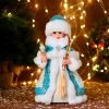 Снегурочка "Голубая шубка" 28 см