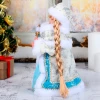 Снегурочка "Голубая шубка" 28 см