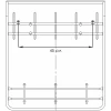 Вешалка 2х ярусная 60 (Белый)