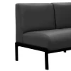 Диван "Сандра 3" (кзамPU/гоб.stock) Чёрный