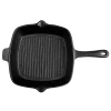 Сковорода-гриль MY REAL IRON COOK чугунная, с литой ручкой, 27,5х25 см