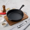 Сковорода MY REAL IRON COOK чугунная, с литой ручкой, 25,5 см
