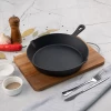 Сковорода MY REAL IRON COOK чугунная, с литой ручкой, 24,5 см