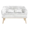 Диван "Комфорт-5" (PLUSH WHITE ONYX,PLUSH WHITE ONYX,Бесцветный (Лак))
