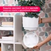 МП3248 Кашпо "СТРИП" 3.9л с подставкой (Белый)