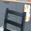 Столовый комплект 1+4 стульев мод "Ladder Back" чёрный