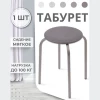 Табурет "Эконом" (круглое сиденье, серый, ТЭ2)