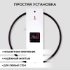 Часы настенные  металл+ дерево, круг 30,5 см, черный+белый "Time" Рубин 3330-001
