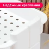 МП2732 Стойка на колесах широкая (2 секции) белый (ООО"М-ПЛАСТИКА")