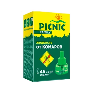 Средство инсектицидное "Picnic Family жидкость от комаров", 45 ночей, 30мл.